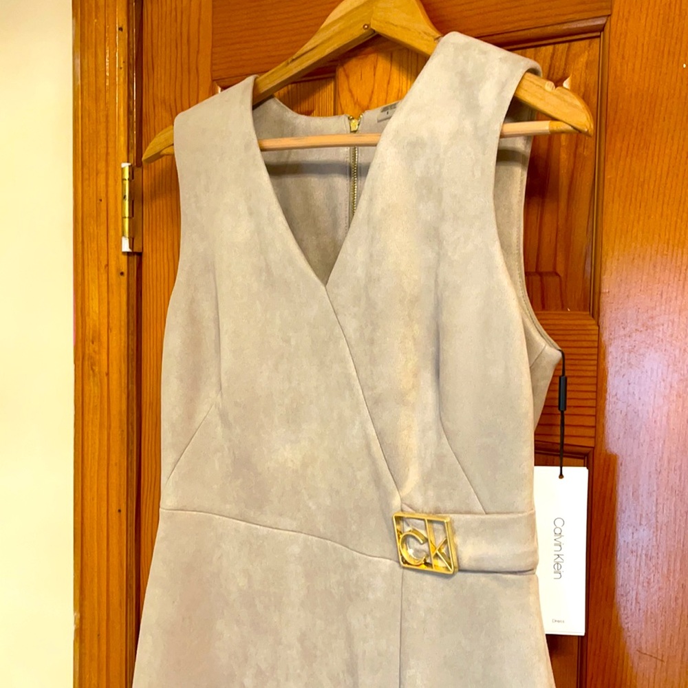 Chic Suede Dress - Calvin Klein 70% Off